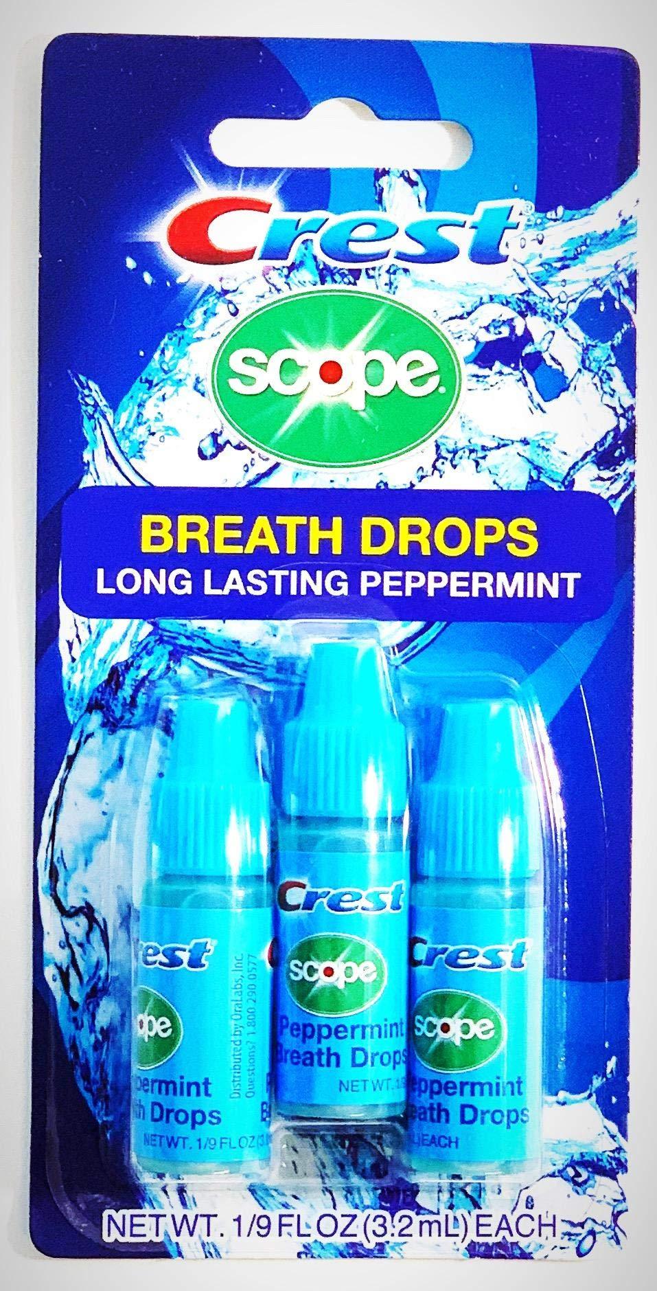 Crest Crest Scope Breath Drops - Long Lasting Peppermint Liquid Breath Fresheners 12 Count