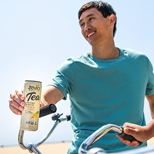 Zevia Zevia Organic Sugar Free Iced Tea, Black Tea Peach, 12 Ounce Cans (Pack of 12)