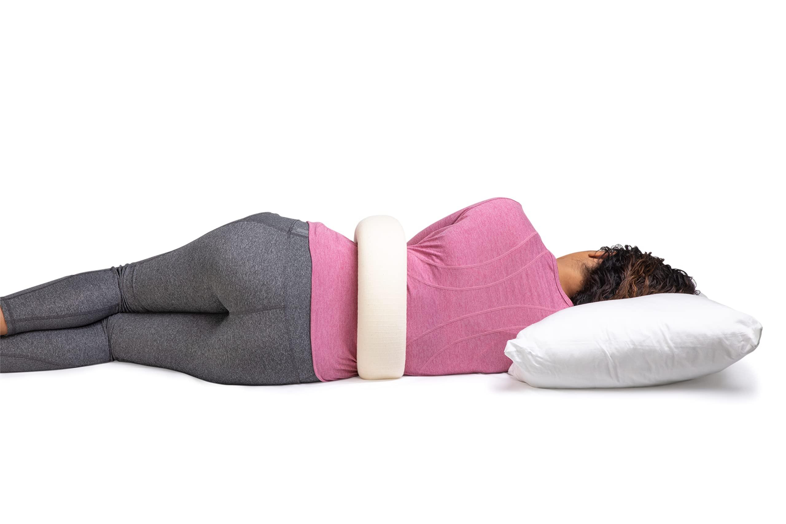 OPTP OPTP The Original McKenzie night roll Low Back Pillow for Sleeping and Round Back Support Pillow for Spine and Side Support Size Small/Medium