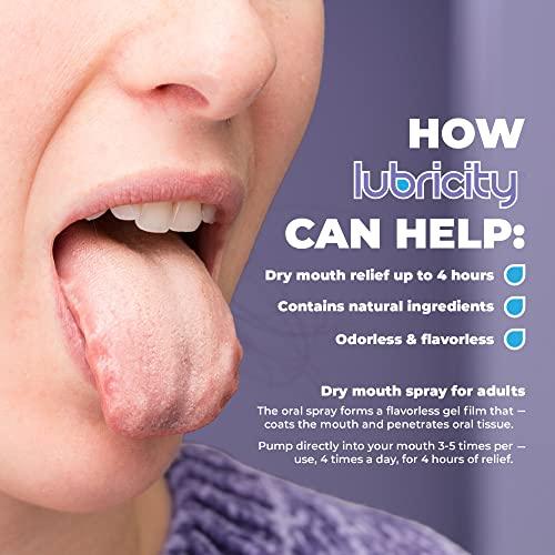 Lubricity Lubricity Dry Mouth Oral Spray for Symptomatic Relief of Dry Mouth, Flavorless - 2 oz, 30 Day Supply