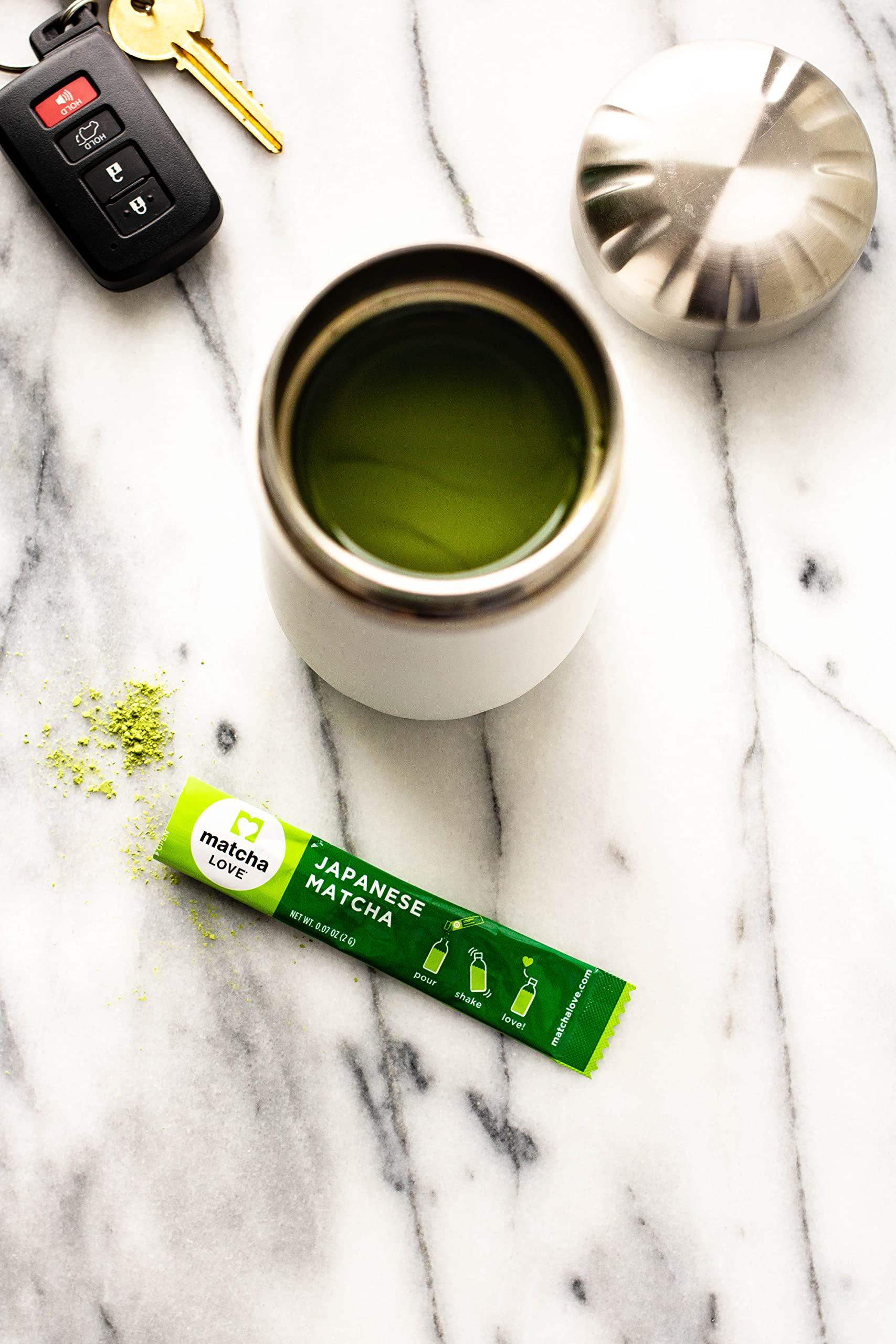 matcha LOVE Matcha Love Japanese Matcha Unsweetened Green Tea Powder, 15 Single Serve Packets, 1.05 Ounces