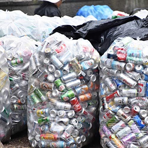 Tasker 95-96 Gallon Trash Bags, (Value Pack 50 Bags w/Ties) Extra Large Heavy Duty Clear Plastic Recycling Trash Bags, 90 Gallon, 95 Gallon, 96 Gallon, 100 Gallon (Clear)