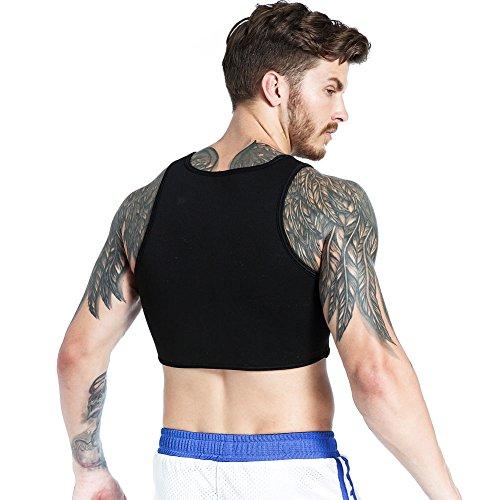 IYUNYI IYUNYI Men's Neoprene Brace Vest Chest Support Strap Protective Gear Fitness Sports Injury Prevention and Recovery (M)
