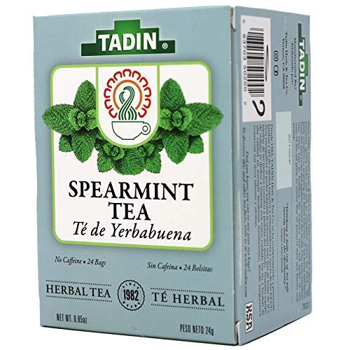 TADIN Tadin Spearmint Tea, Helps Relieve Stomach Pain and Indigestion, 24 Count (Pack of 3)