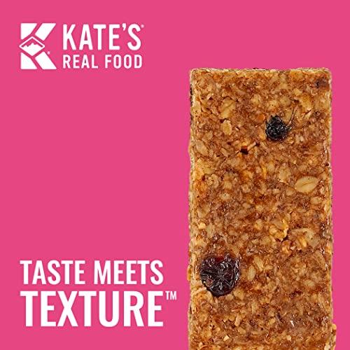Kate's Kate’s Real Food Organic Energy Bars, Non-GMO, All-Natural Ingredients, Gluten-Free and Soy-Free Healthy Snack with Natural Flavors, Oatmeal Cranberry & Almond (Pack of 12)
