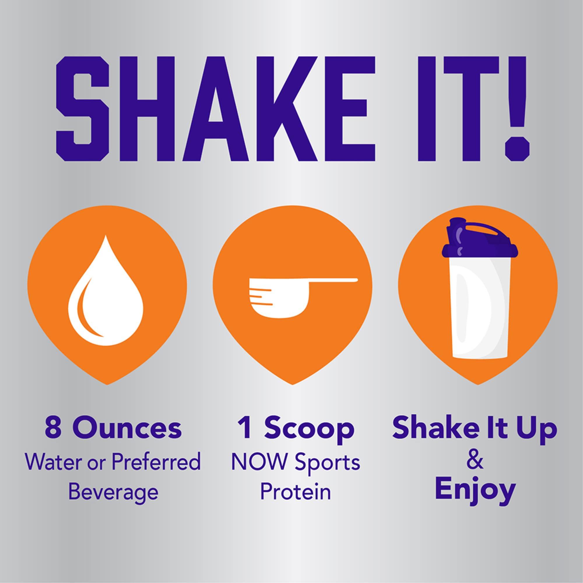 NOW NOW Sports Nutrition, Pea Protein 24 g, Easily Digested, Unflavored Powder, 12-Ounce (Pack of 2)