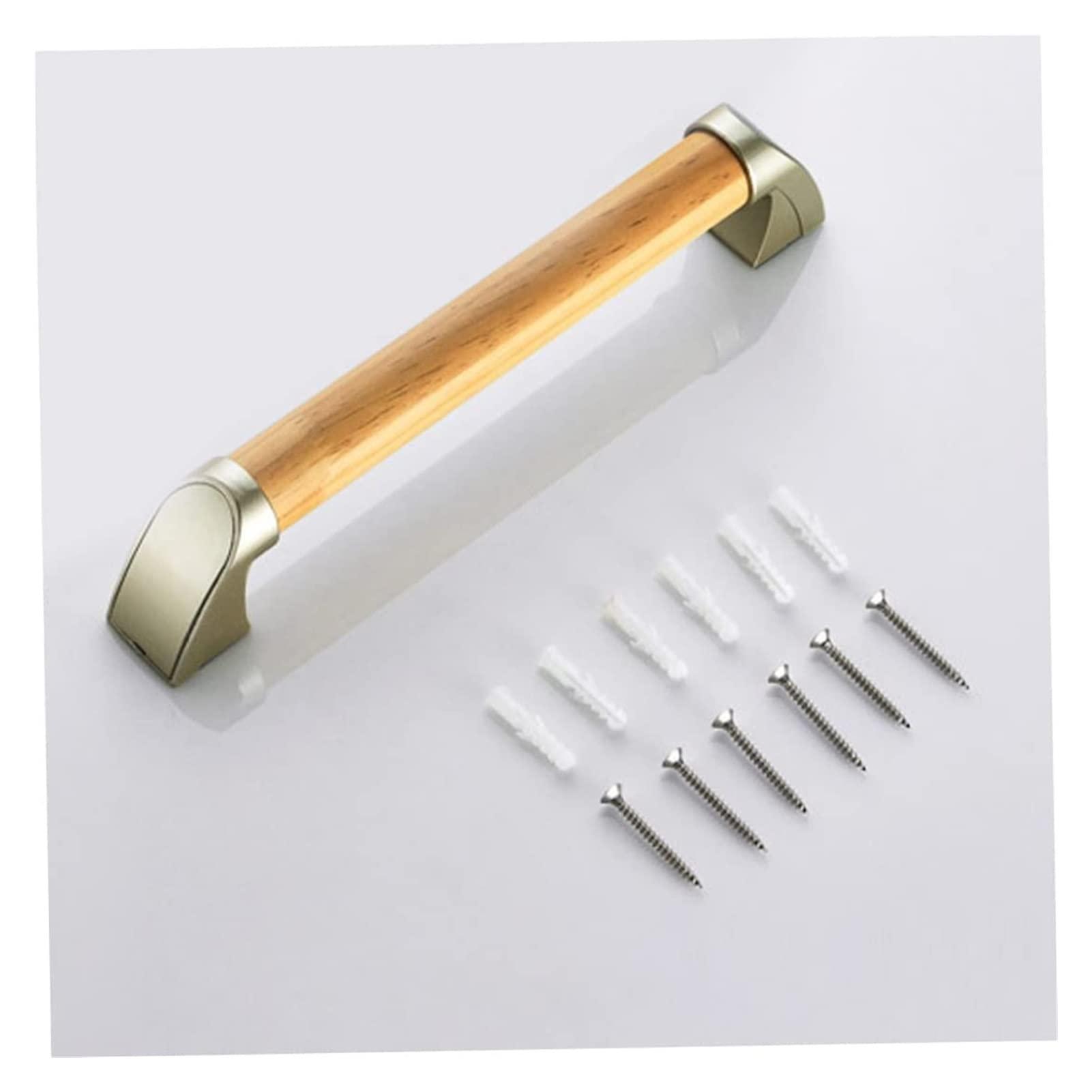 TiStm Grab Bar Bath Shower Handle Shower Wooden Bathroom Balance Hand Grips Non Slip Safety Handrail 17inch Applicable to Living Alone