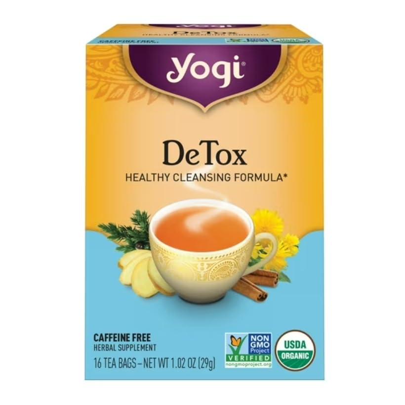 Yogi Yogi DeTox, Herbal Tea Supplement, 16-Count Tea Bags (Pack of 6) ( Value Bulk Multi-pack)