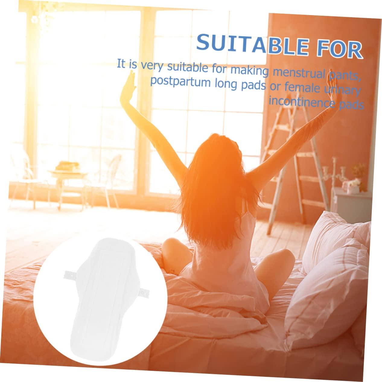 Operitacx Operitacx 3pcs Menstrual Cloth Napkin Organic Pads for Women Reusable Period Pads Reusable Cloth Pads Pads Panty Pads Girl Child White with Wings Cotton Paper Napkin