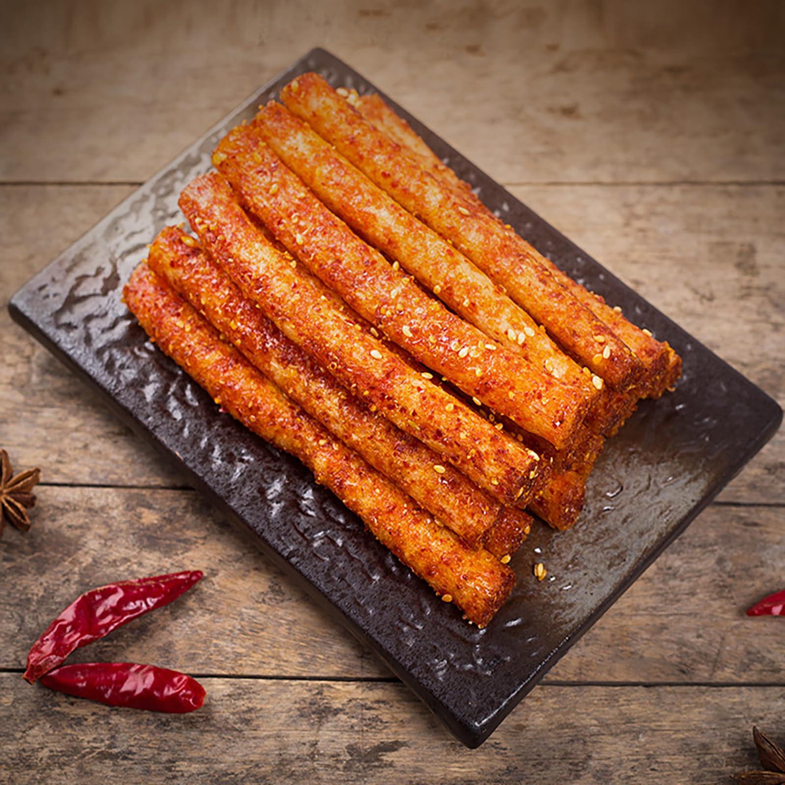 TXDYNLLK TXDYNLLK Latiao Spicy Strips 3 Packs Latiao Spicy Gluten Classic Chinese Special Snack Food, Vegan, , , 68g/2.39 Ounces per Pack (Pack of 3)