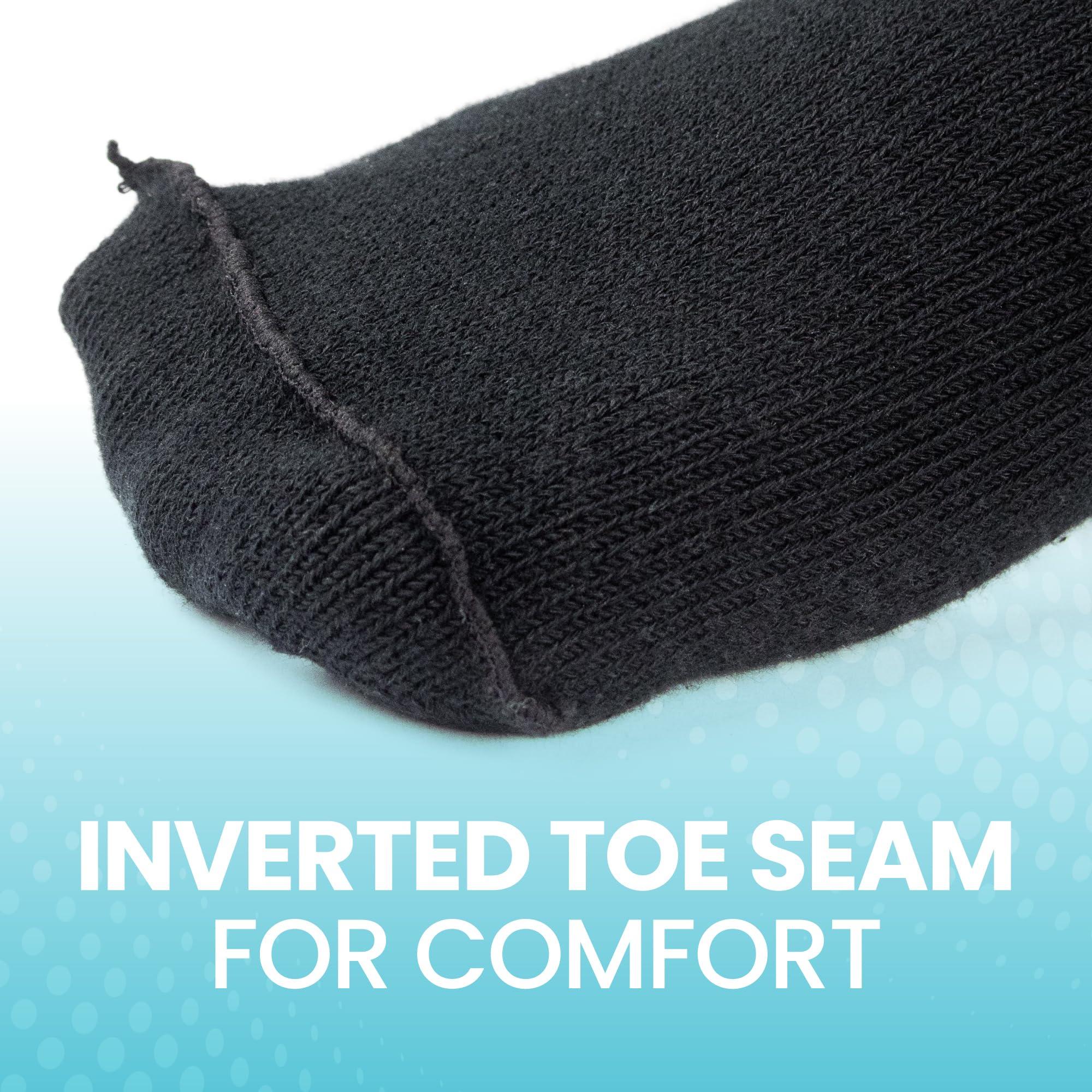 EliteWell Bariatric Socks Extra Wide, Diabetic Socks for Women, Lymphedema Socks, Extra Wide Socks for Swollen Feet, Non-Binding Socks