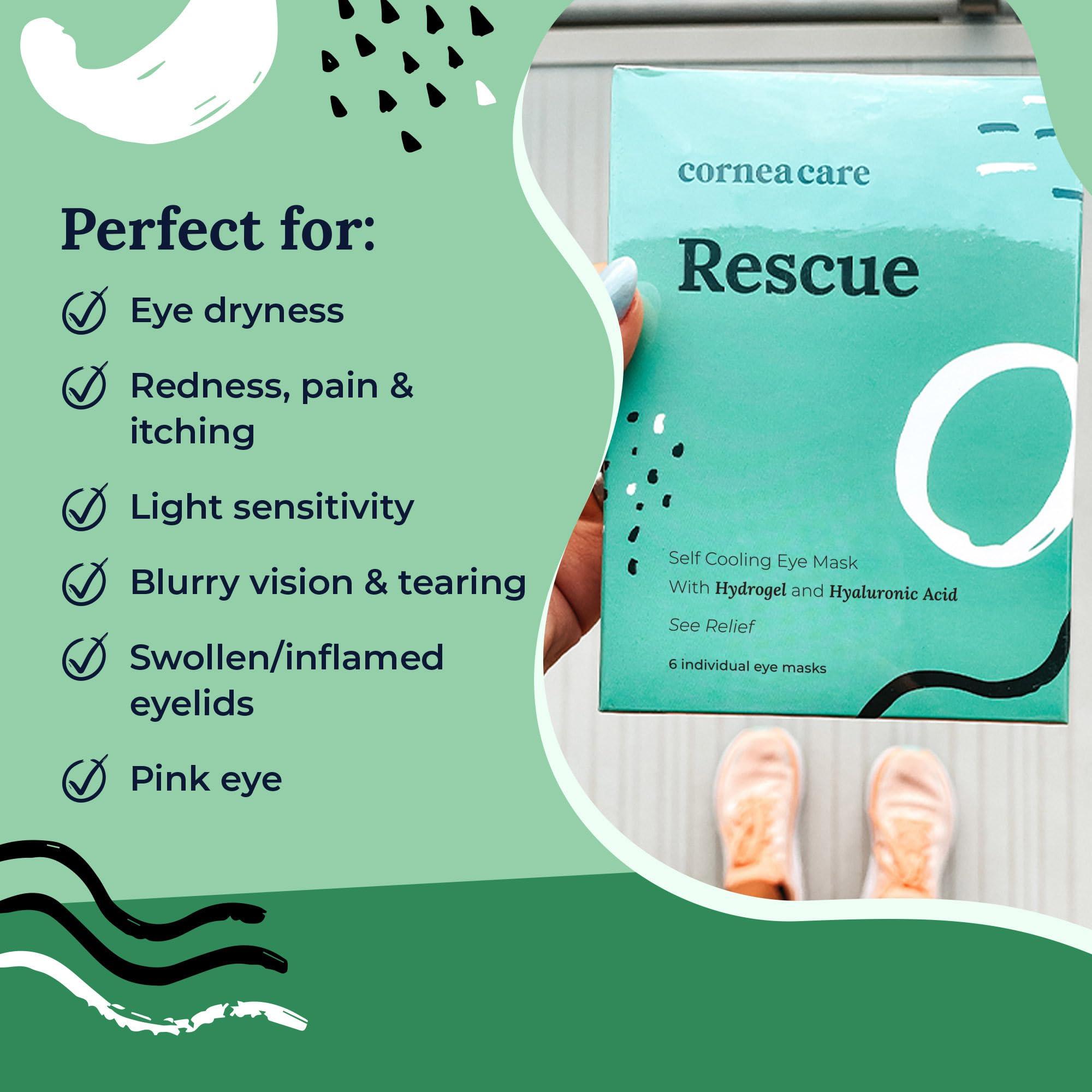 CorneaCare Cornea Care Holiday Bundle | Self Heating Warm Compress for Eye | Self Cooling Hydrogel Cold Compress | Omega 3 Fish Oil Supplements for Eyes | Fish Oil Pills Omega 3 | Eye Compress for Puffy Eyes