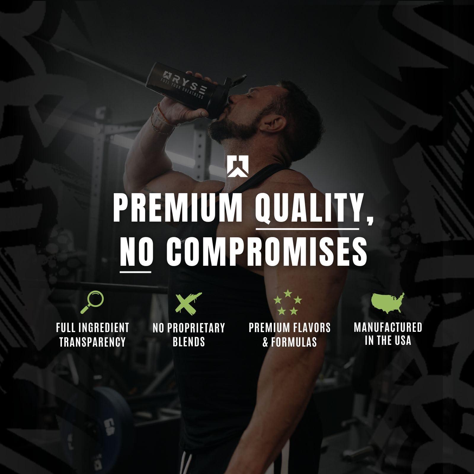 RYSE Up Supplements RYSE Naturals Series Loaded Plant Protein | 20g Protein from Pea, Chickpea, & Barley Rice | Zero Artificial Colors, Flavors, or Sweeteners | 20 Servings (Vanilla)