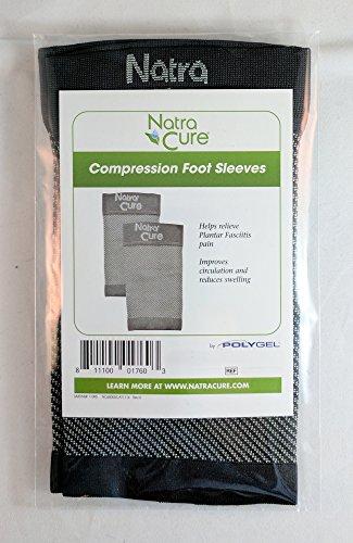 NatraCure NatraCure Plantar Fasciitis Socks - Compression Foot, Ankle, Heel Sleeves - (Size: Medium)