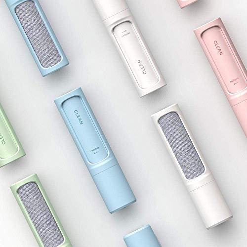 Pets Park Pets Park,Pet Hair Remover, Reusable Travel Lint Roller Brush, Remove Cat and Dog Fur, Lint, Fluff from Carpet, Car Seat, Couch, Clothing, Bedding, Fabric, One Hand Operate-Pet Hair Remover-(Blue)