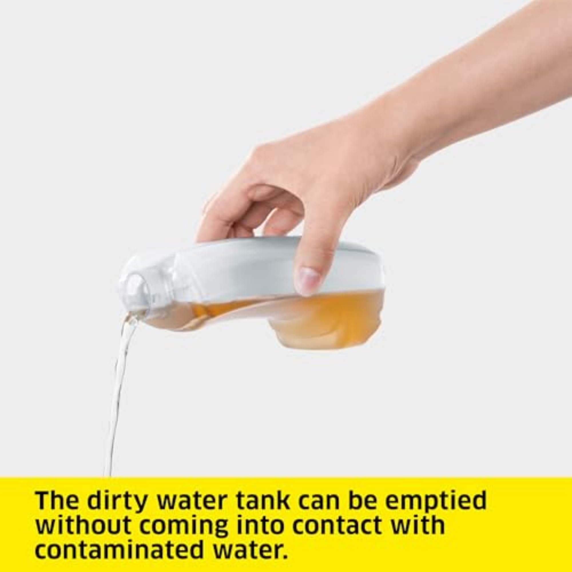 Karcher Krcher WV 1 Electric Window Vacuum Squeegee 10\" - Perfect for Showers, Mirrors, Glass, and Countertops - Electric Squeegee