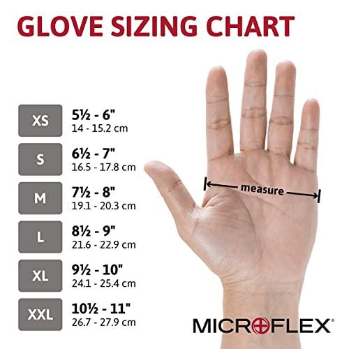BarrierSafe Solutions International Microflex MF-300-XL Extra Large Diamond Grip Latex Gloves 100 Count