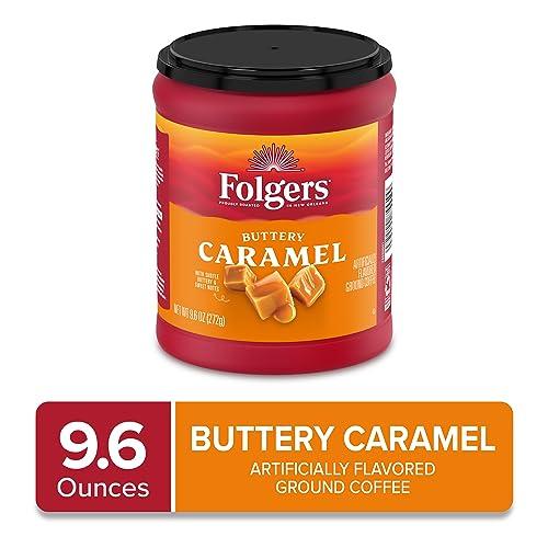 Folgers Folgers Buttery Caramel Flavored Ground Coffee, 9.6 Ounce