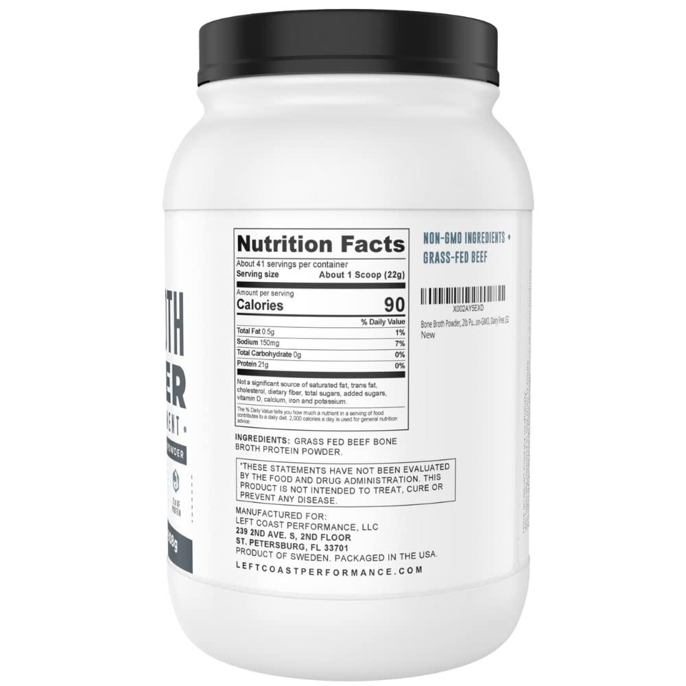 Left Coast Performance Left Coast Performance 2lb Pure Bone Broth and 2lb Vanilla Bone Broth