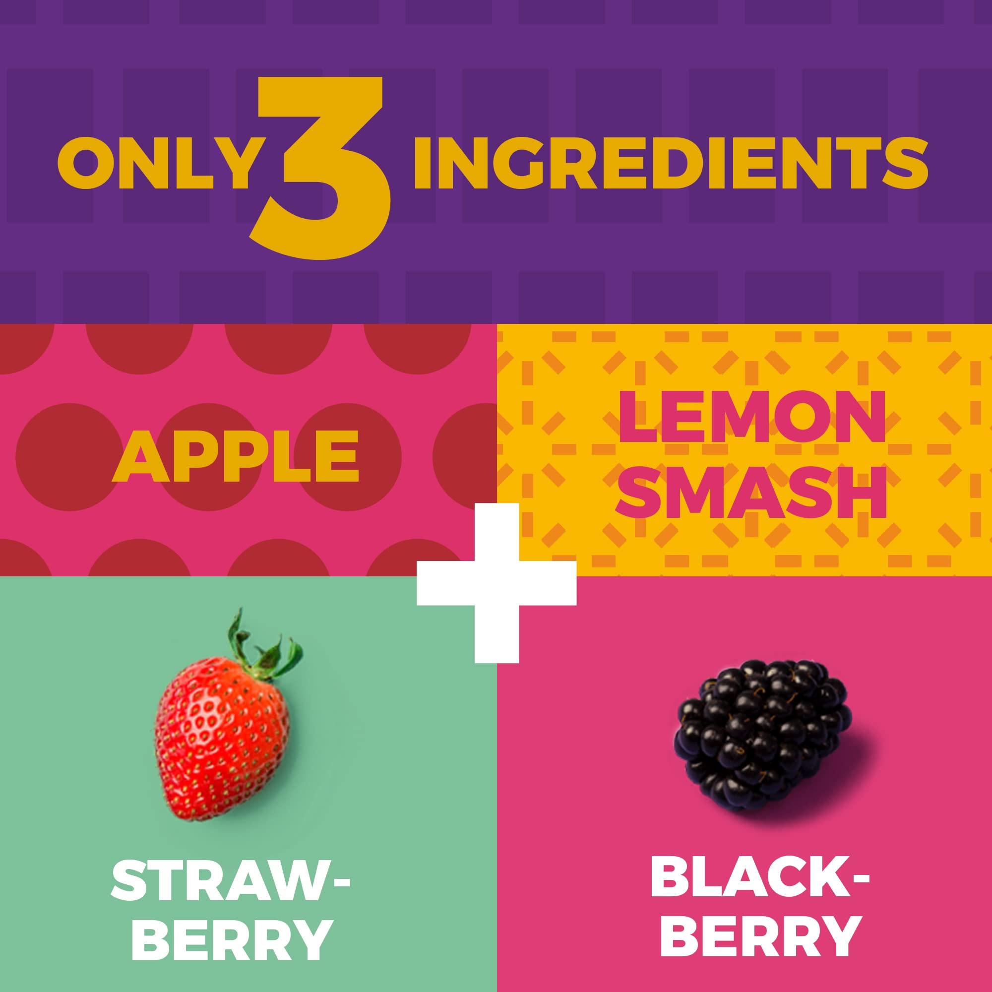 ZEST Delites Dried Fruit Bars by Zest Delites, Fruit Leather, Fruit Strips, Healthy Snacks Pack for Adults, Fruit Snacks, Lavashak, Apple-Based, Blackberry, Strawberry, 0.88 oz x 10