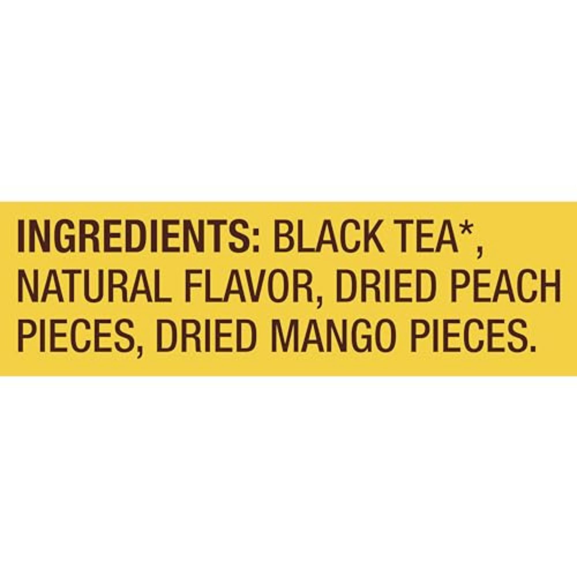 Lipton Lipton Black Tea Peach Mango, Pyramid Tea Bags, Flavored Teabags, 80 Total Bags (20ct - Pack of 4)