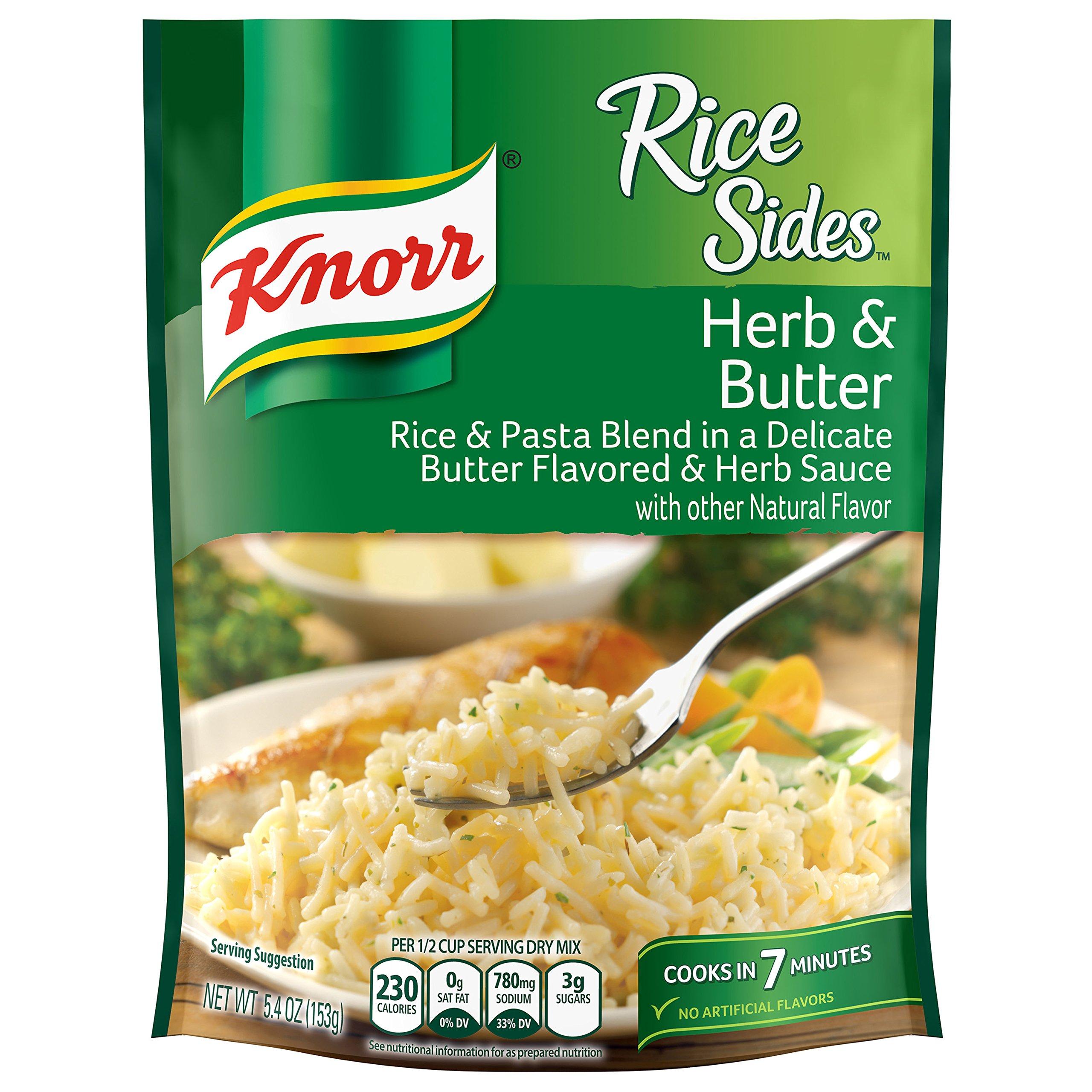 Knorr Knorr Rice Sides Rice Side Dish, Herb & Butter 5.4 oz, (Pack of 12)