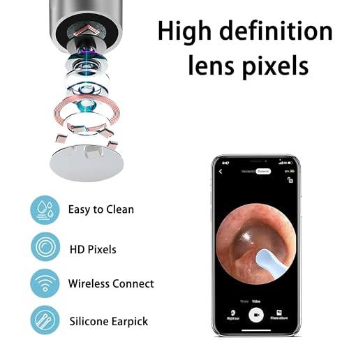 WILLFAN Ear Wax Removal with Camera, Ear Inspection System Wireless Earwax Removal Tool with Camera for Smart Devices