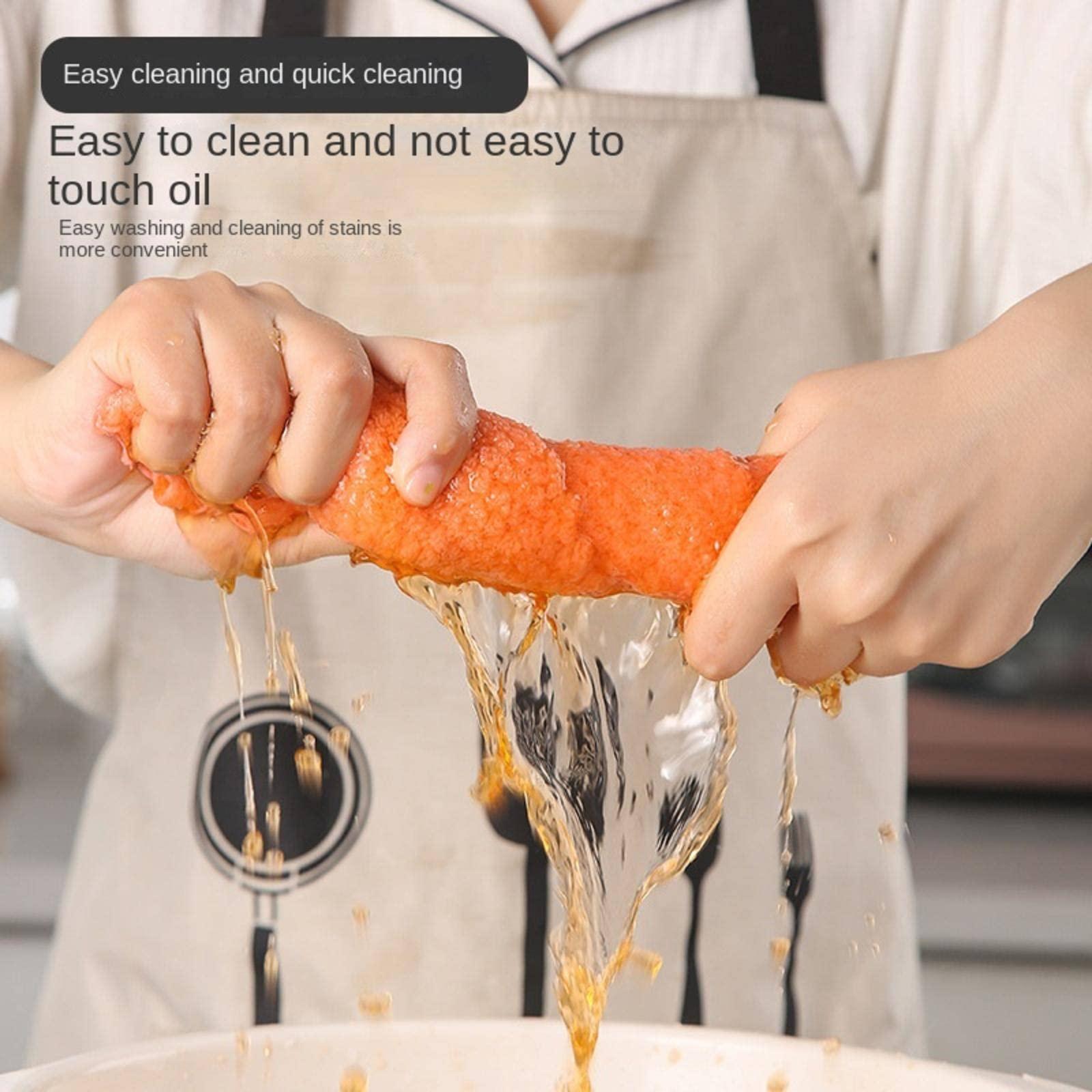 MBETA MBETA Polyester Pineapple Grid Trimming rag Absorbent decontamination Baiji Cloth Kitchen Cleaning lint-Free Dishcloth