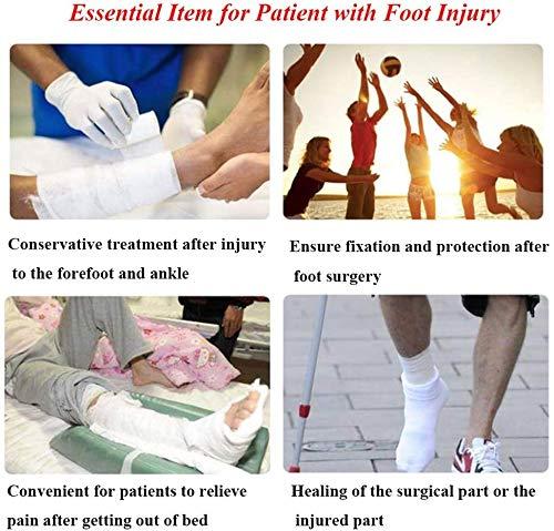 GREUS Cast Shoe Foot Fracture Support Open Toe Plaster Cast Boot Post Op Shoe Toe Valgus Surgical Fixed Gypsum Shoe Walking Boot for Foot Injuries Stable Ankle Joints Postoperative Recovery Pain Relief