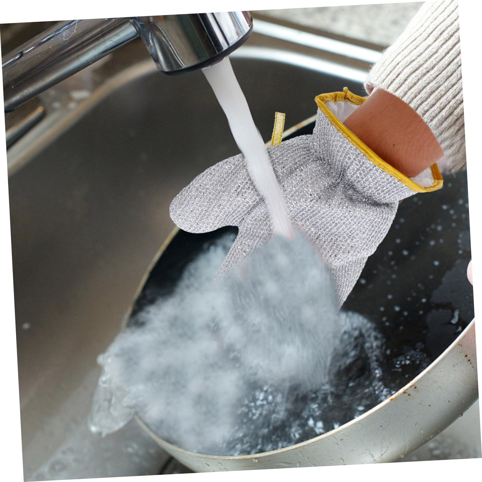 Ipetboom Ipetboom 4 Pcs Dishwashing Gloves Housework Gloves Kitchen Dish-washing Gloves Useful Kitchen Accessories Gloves Useful Gloves Dish Washing Gloves Pvc Kitchen Cleaning Gloves