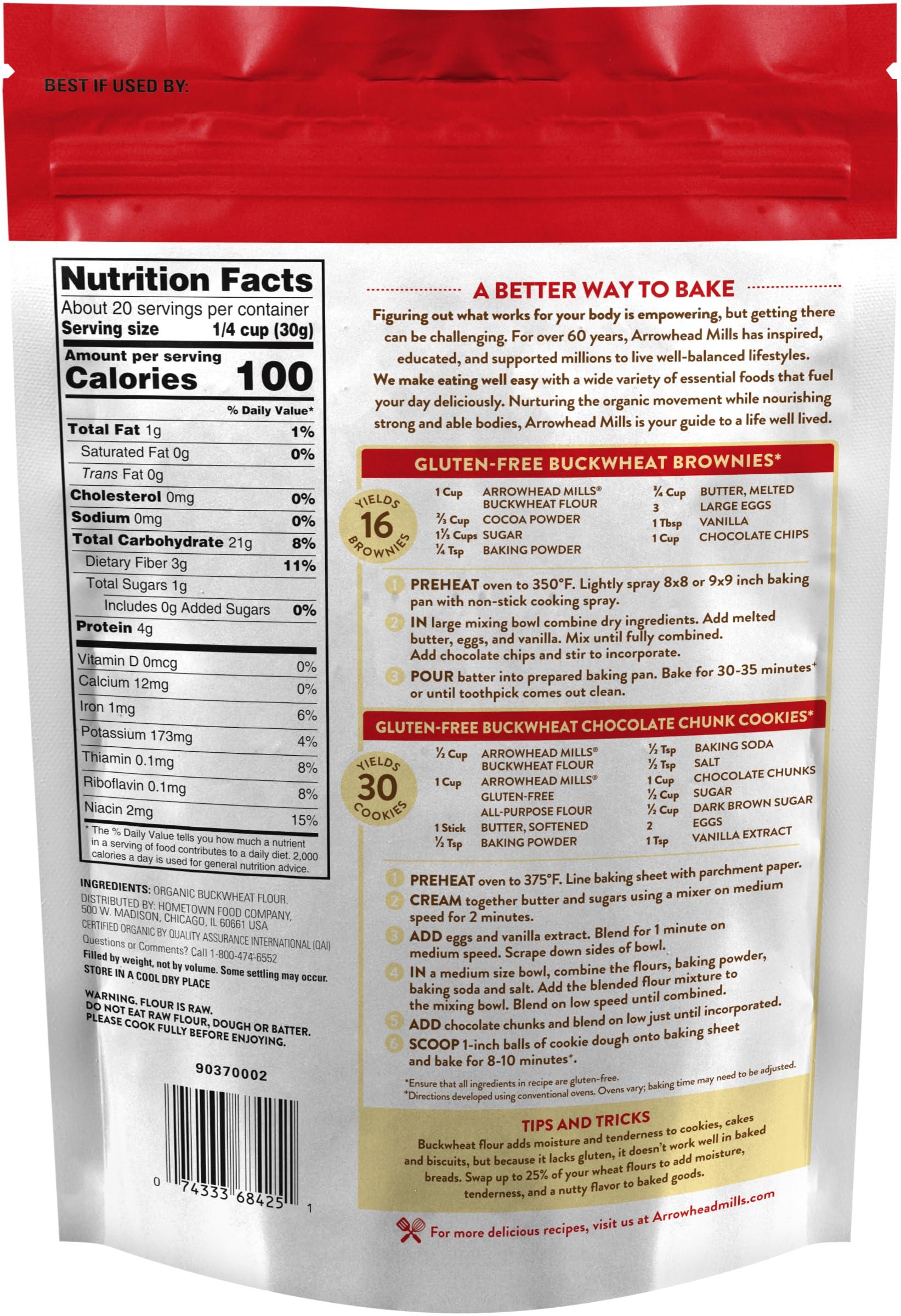 Arrowhead Mills Arrowhead Mills Organic Gluten Free Buckwheat Flour, 22 oz