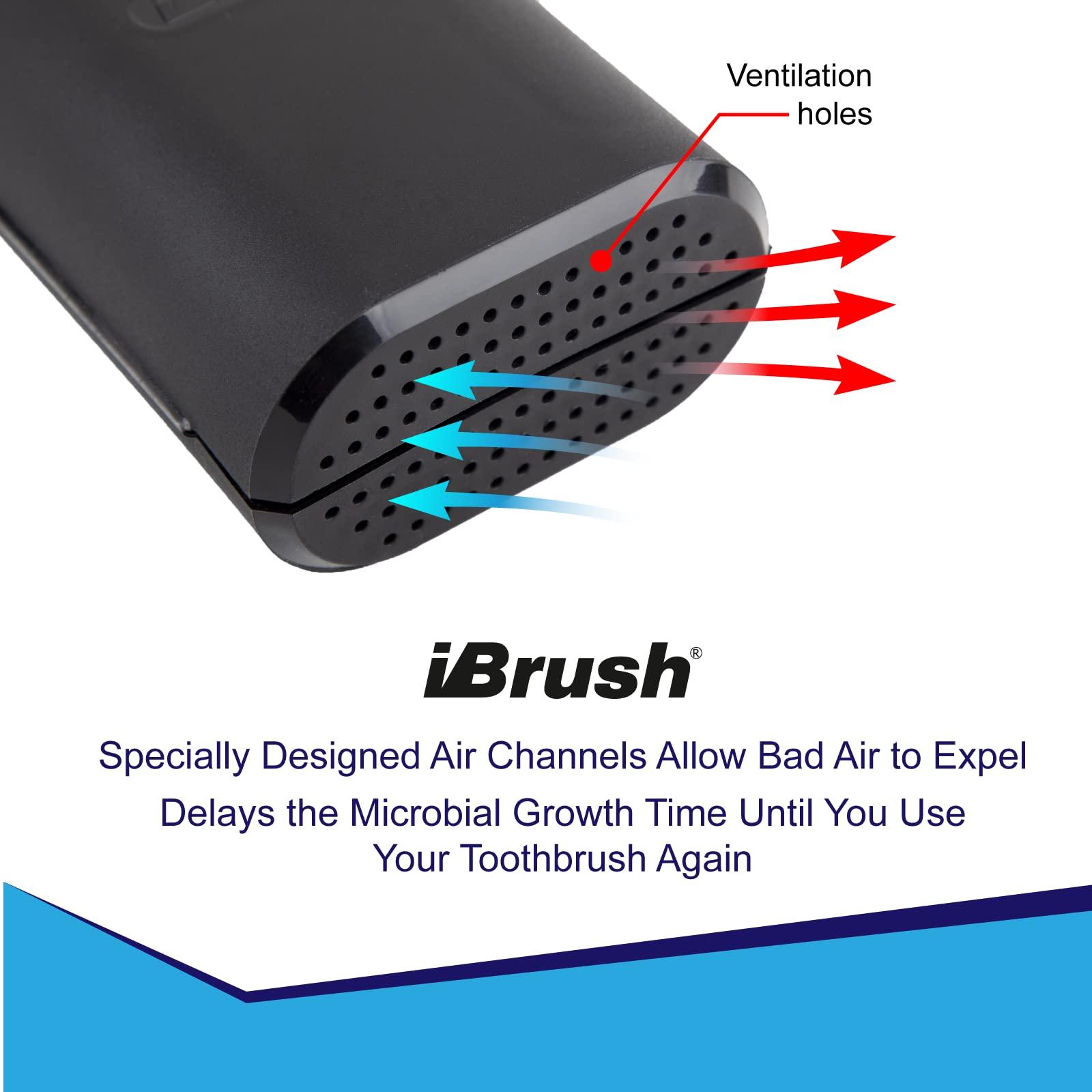 ibrush Electric Toothbrush Case compatible with Oral-B - Travel Toothbrush Case, Electric Toothbrush Case,Personal Care Toothbrush, Compatible with Oral-B Pro 1000, 2000, 3000, 3500,5000,5500 (Black)