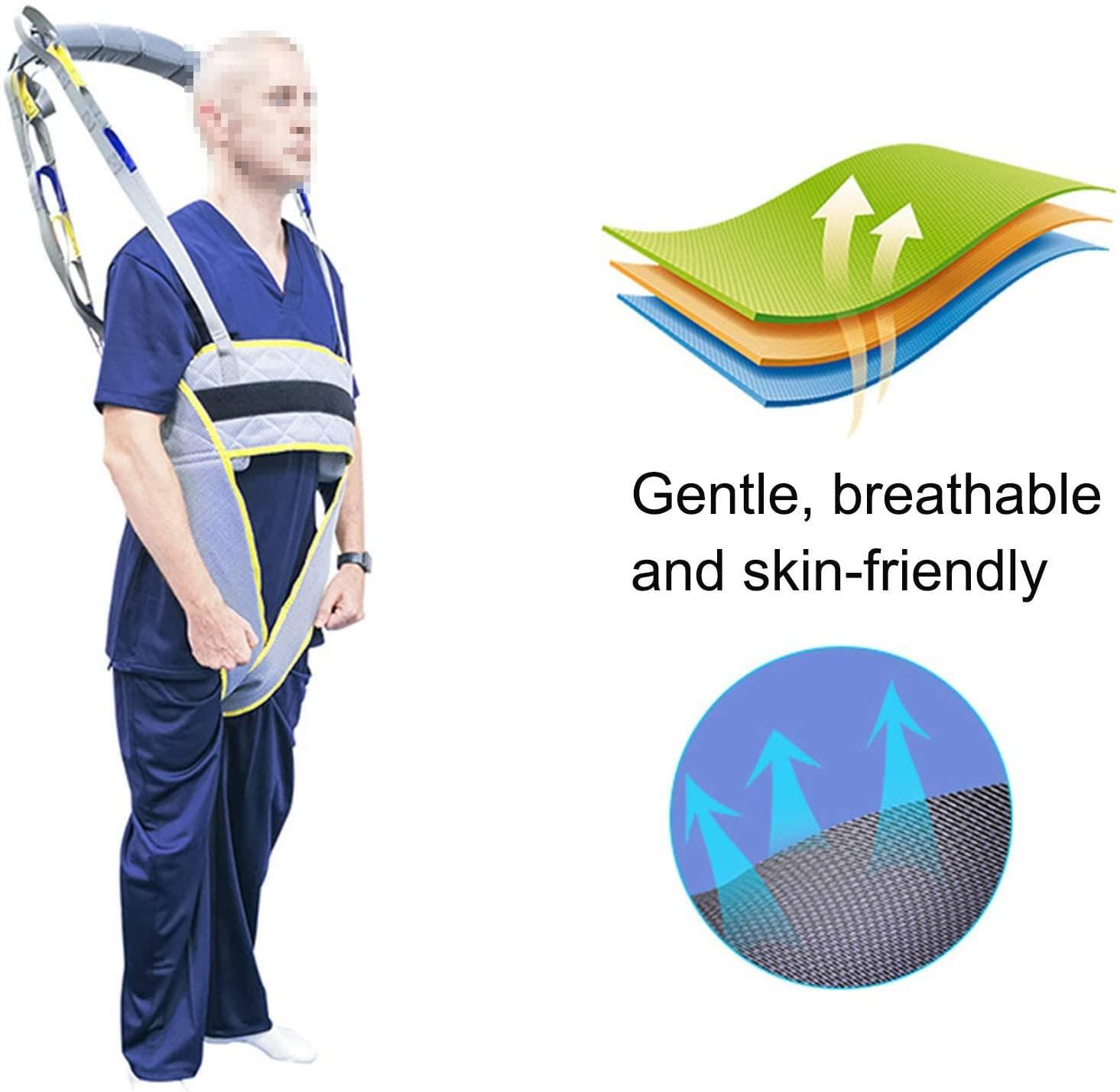 PURFWOG PURFWOG Patient Lift Sling, Standing Walking Sling, Moving Assist Medical Safety Mesh Lifting Sling for Nursing, Elderly, Disabled