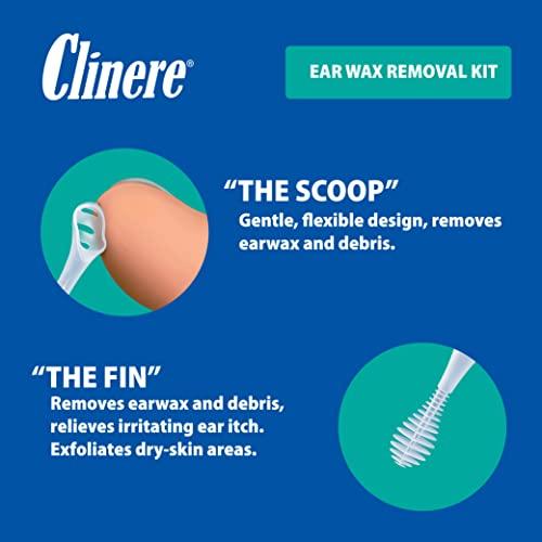Clinere Clinere Earwax Removal Kit, Safely and Gently Clean Ear Wax, Itch Relief, Works Instantly .5oz Carbamide Peroxide, 4 Count