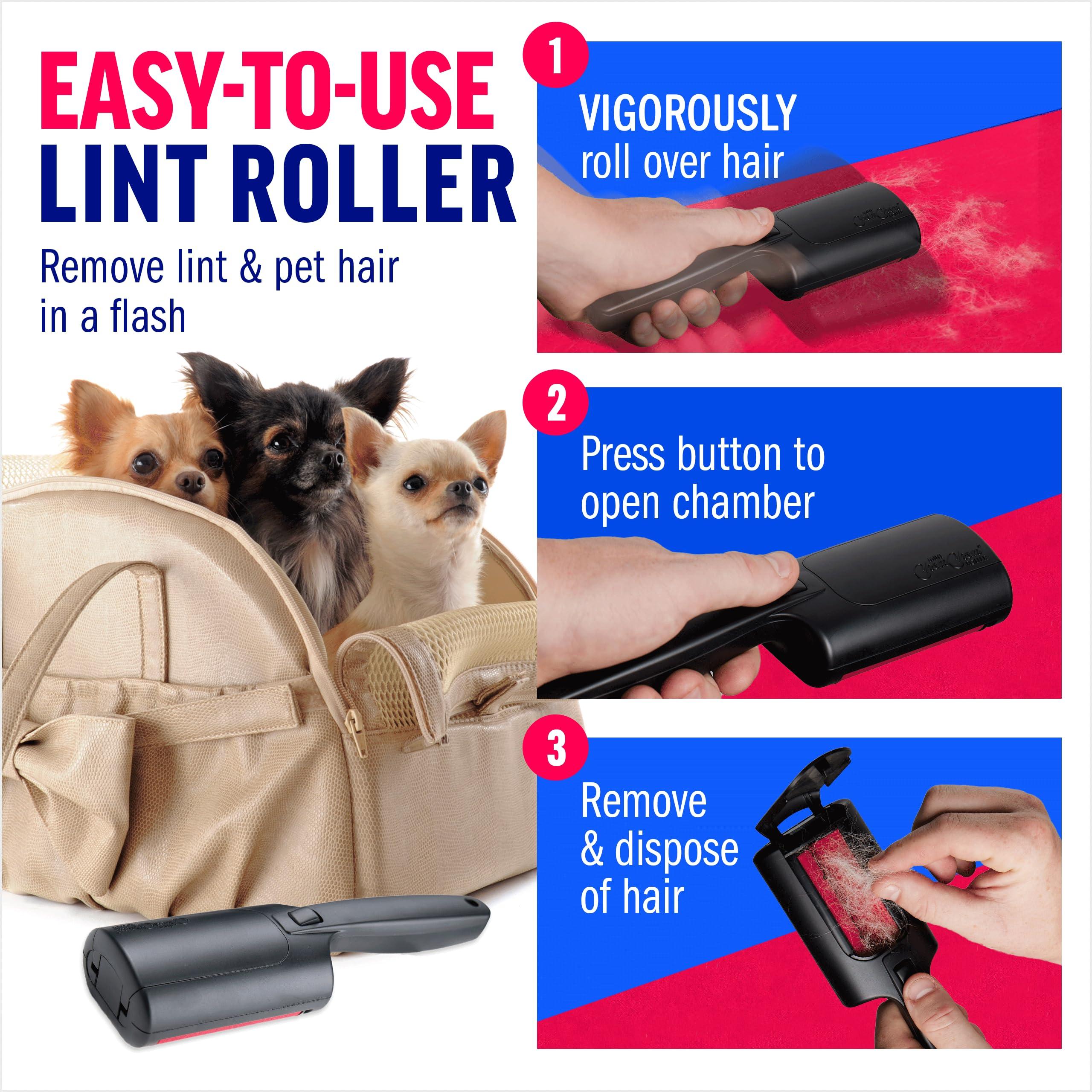 ChomChom Roller Chom Chom Roller Mini for Pet Hair - Mini ChomChom Lint Roller Pet Hair Removal Tool for Clothes, Couches and Cars - Dog Hair Remover and Lint Remover for Clothes - Reusable Lint Roller for Cat Hair