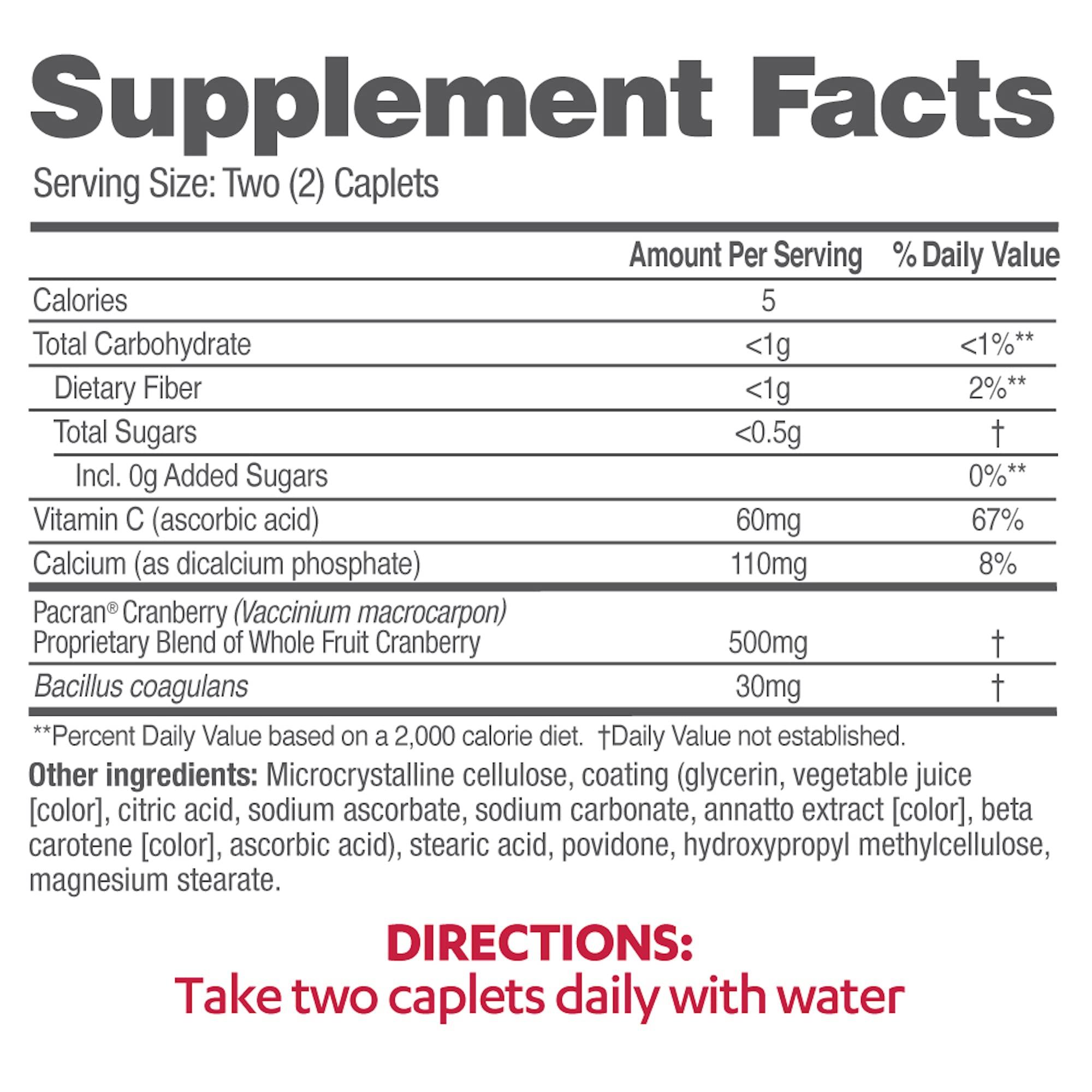 AZO AZO Cranberry Urinary Tract Health Supplement, 1 Serving : 1 Glass of Cranberry Juice, Sugar Free Cranberry Pills, 50 Count (Pack of 2)