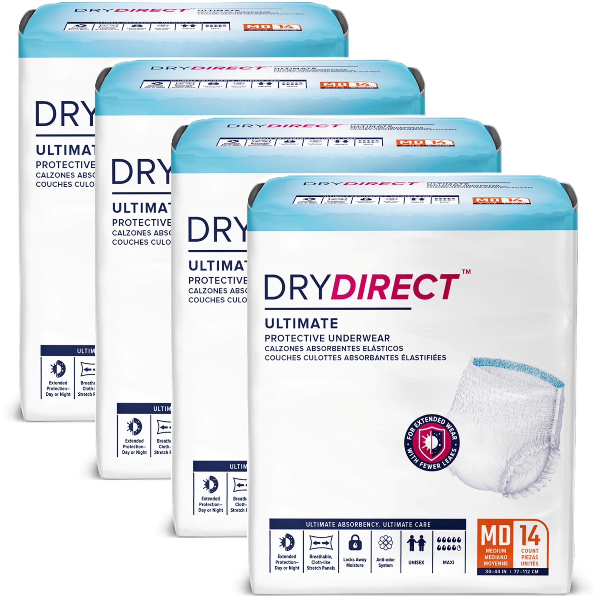DRY DIRECT Dry Direct Ultimate Protective Underwear (Medum - Case of 56) by Parentgiving