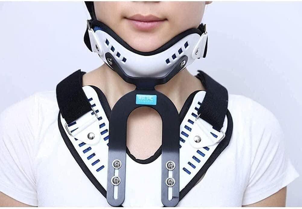 JLASDR JLASDR Neck Support Protection Neck Brace Collar Portable Neck Brace|Breathable Cervical Traction Devices|Relieves Neck Pain and Spine Pressure,for Office Workers, Students, Drivers