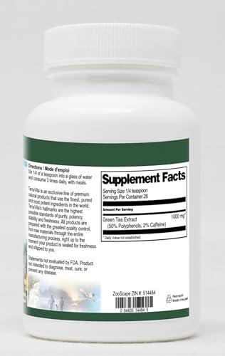 TerraVita Green Tea Extract (50% Polyphenols) (2% Caffeine) Powder (1 oz, ZIN: 514484) - 2 Pack