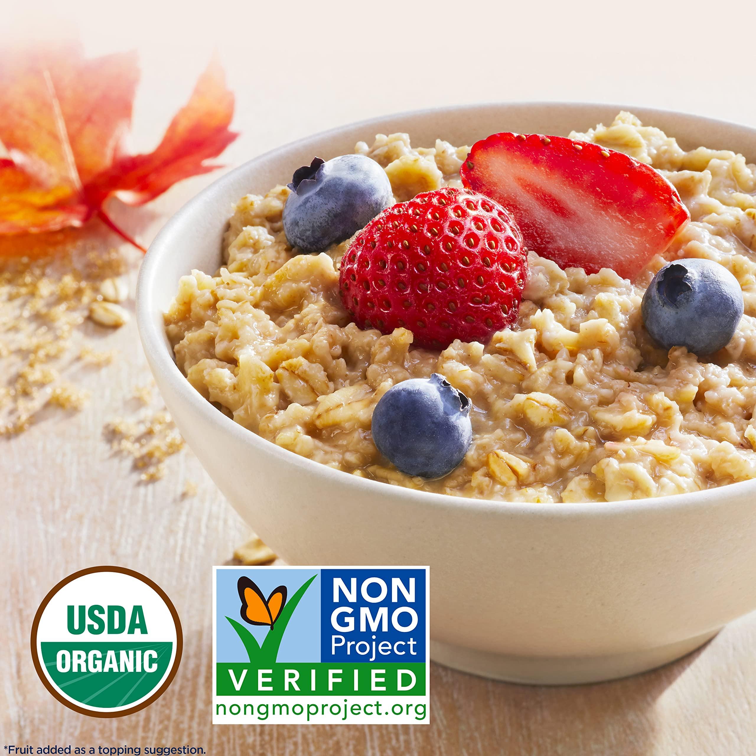 Quaker QUAKER Instant Oatmeal, USDA Organic, Non-GMO Project Verified, 3 Flavor Variety Pack, Individual Packets, 32 Count (Pack of 1)