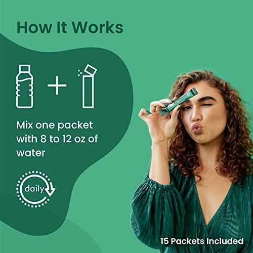 MIXHERS MIXHERS Hergreens - Greens & Veggie Powder - Made from Whole Foods - with Digestive Enzymes & Kale - Nutrition Designed for Women - Support Heart & Liver - 15 Drink Packets - Mint Lemonade