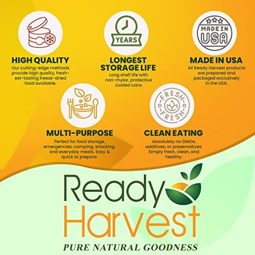 Ready Harvest Ready Harvest Freeze Dried Peaches Freeze Dried Fruit, Freeze Dried Food Gluten Free Snacks, Fruit Snacks, Canned Food, Bug Out Bag Camping Essentials, Veggie Snacks #10 Can, 25-year shelf life 397g