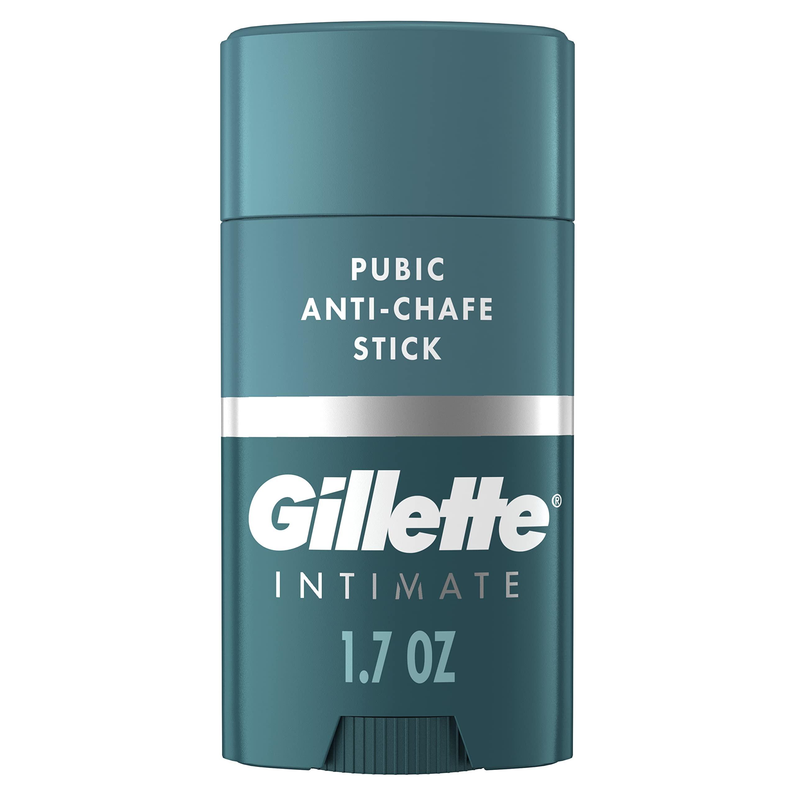 Gillette Gillette Intimate Pubic Anti-chafe Stick, Reduces Rubbing and Irritation, Pubic Anti-Chafing For Men, Easy Application, Dermatologist Tested