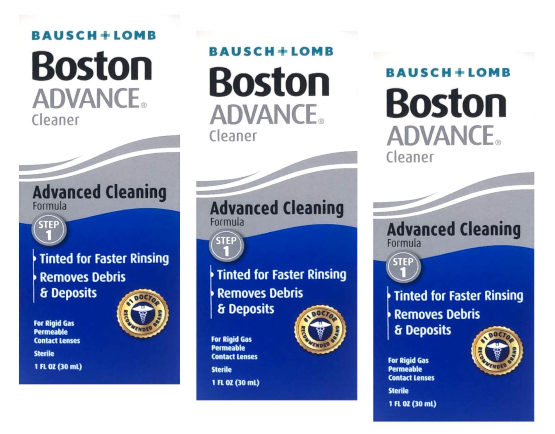 Boston Bausch + Lomb Boston Advance Cleaner -1 oz, Pack of 3