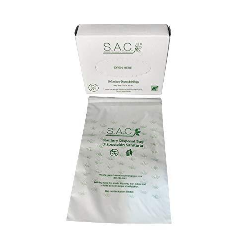 S.A.C. Socially Acceptable Containment Sanitary Napkin Disposal Bags pack of 4