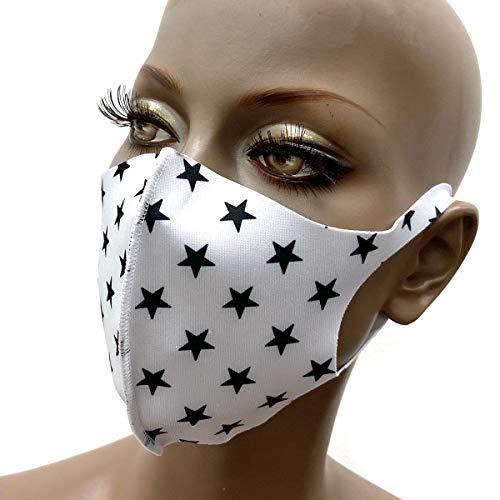 JRMAXX JRMAXX Assorted Fashion Face Masks with 3D Nose Bridge Design for Junior and Teens Made in Korea (Star White 2-pcs)