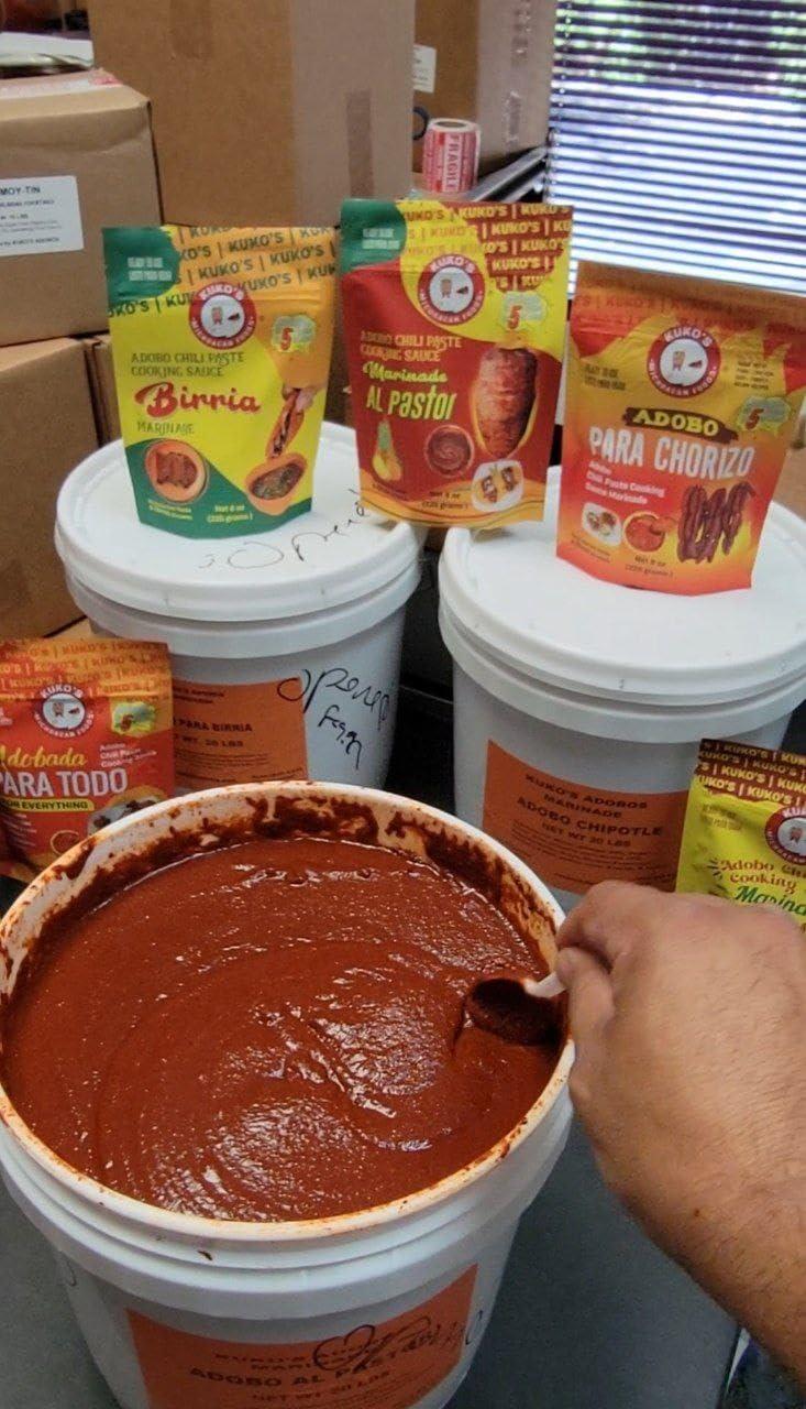Kukos Adobo marinades Generic Guajillo Paste Adobo Concentrate, 16 oz Marinade Sauce for Spicy Smoky Flavor, Gluten-Free, Vegan