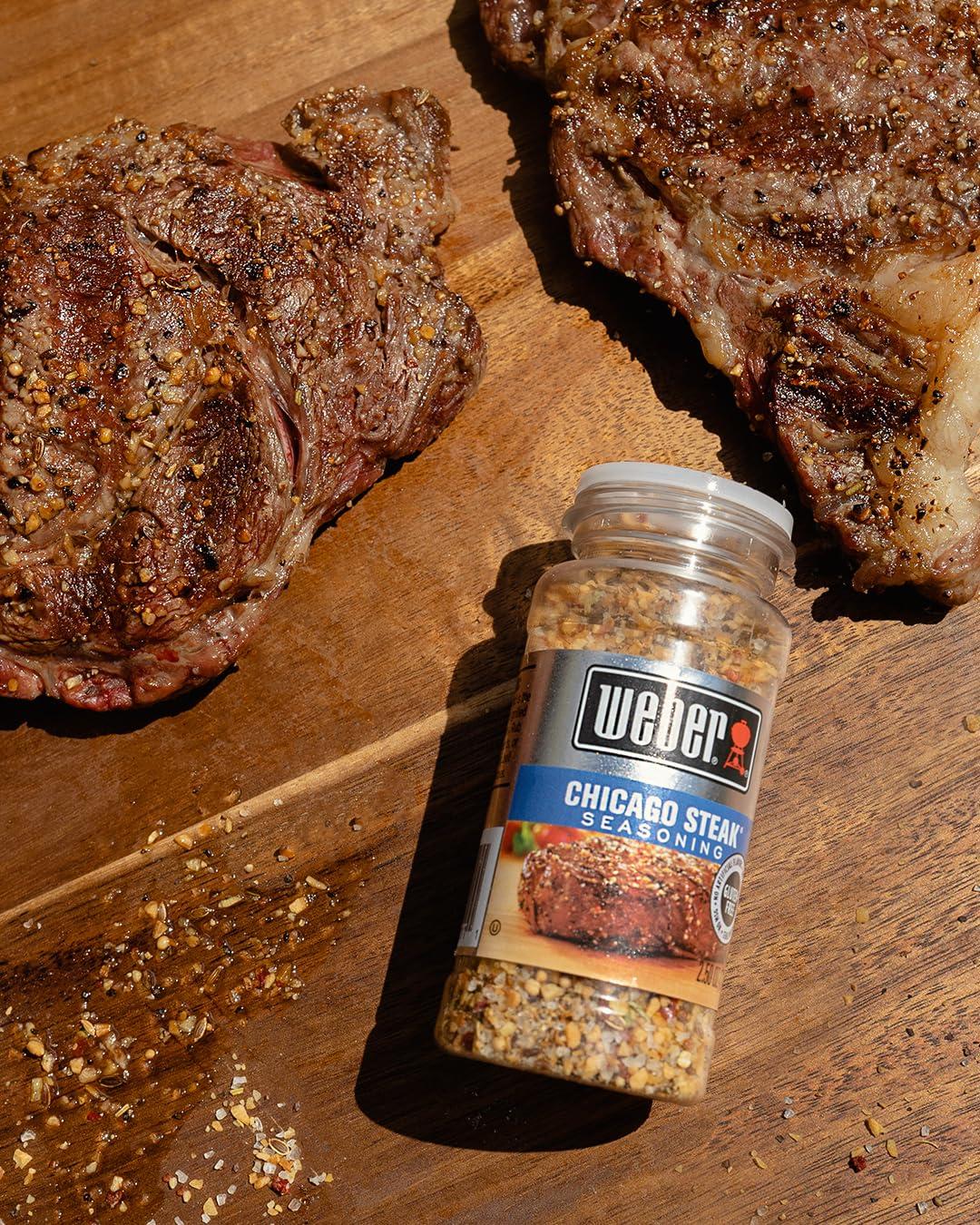 Weber Weber Ultimate Grilling Spice Set with Roasted Garlic & Herb, Kick\'n Chicken, Gourmet Burger, and Chicago Steak Seasonings