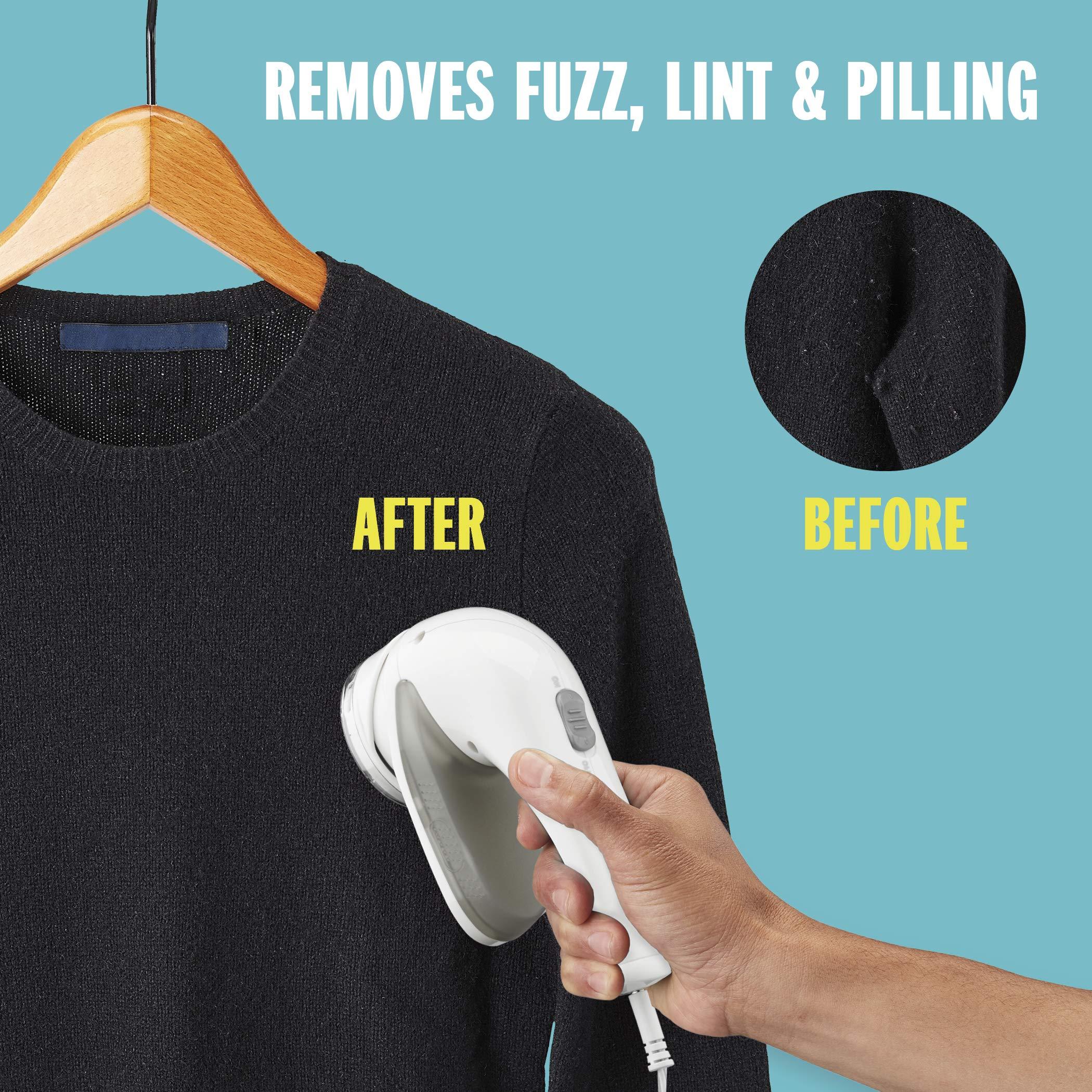 Conair Conair Fabric Shaver and Lint Remover, Rechargeable Portable Fabric Shaver, White