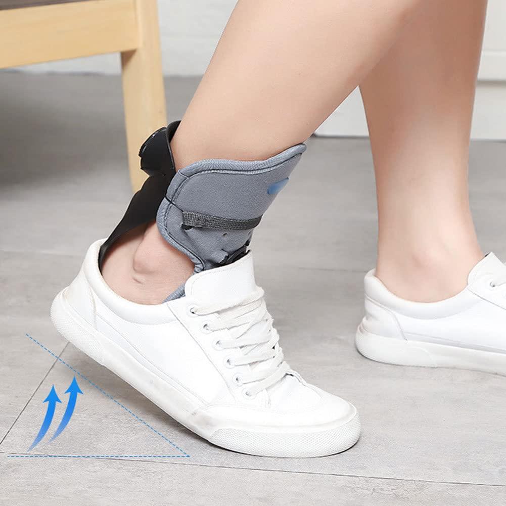 FBFFB AFO Ankle Orthosis, Foot Drop Brace for Walking, BOA Tether Knob Adjustment, Bionic Foot Structure That Fits The Foot, for Running, Basketball, Injury Recovery (Right Foot Large)